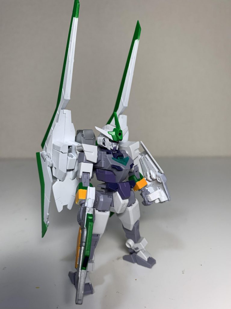 コアとなる機体。機体名「シュタイン・コアガンダム」。ドッキングの関係で胴体のブロックを１つ無くして長さを詰めてます。