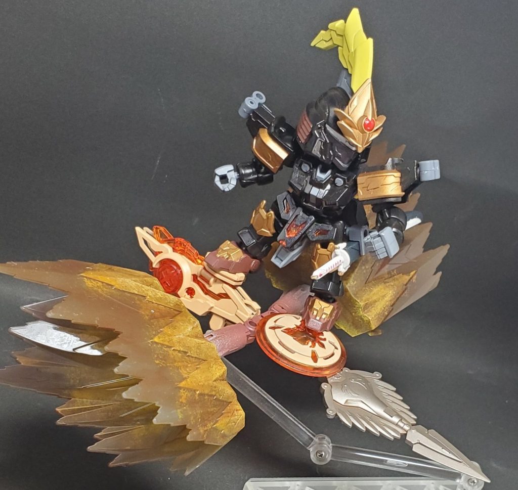 オデンアームズの合体状態は「レディロードオーディン」と呼ばれ、ウェルシチュードを載せて飛行することができる。この状態で突撃を行う「勝我常愉」がウェルシチュードの最大必殺技である。