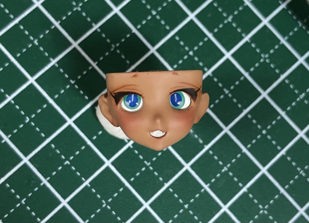 ノーマル顔の制作途中