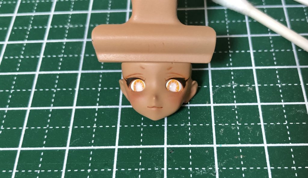 ガンドランザム顔の制作途中