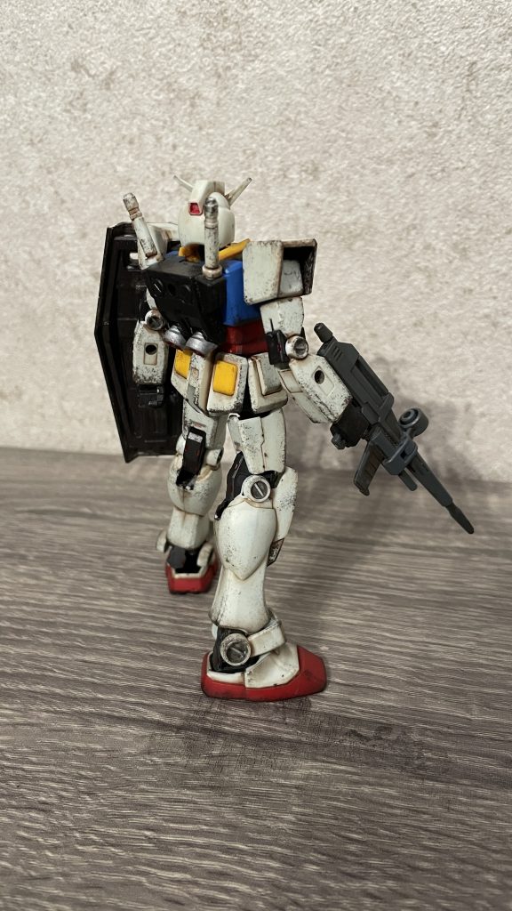 EGガンダムお手軽ウェザリング–4枚目/制作者：ゆうしゃ