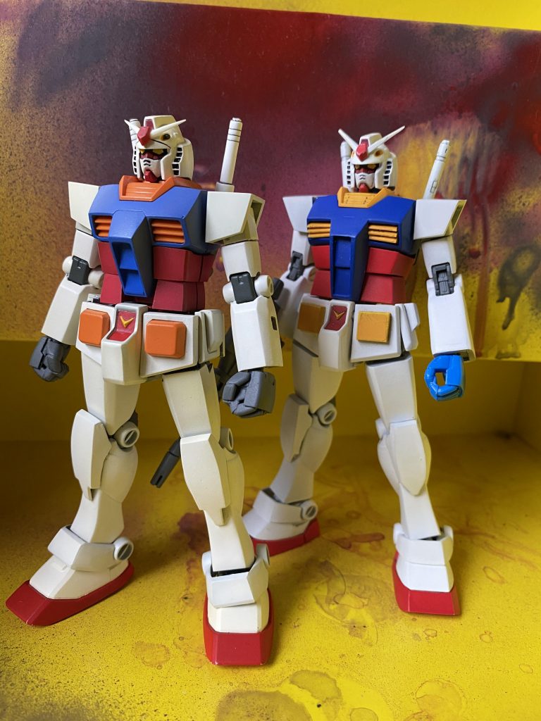 過去のものと比べてみると、過去はパテやらプラ板やらで無理矢理改造してましたのでだいぶ荒いです。でもお気に入りです。