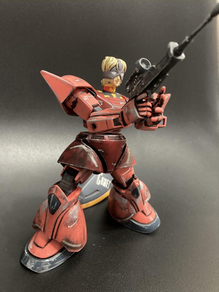 珍しいヘルメット無しのシャアヘッドを着用してみました^ ^ノ