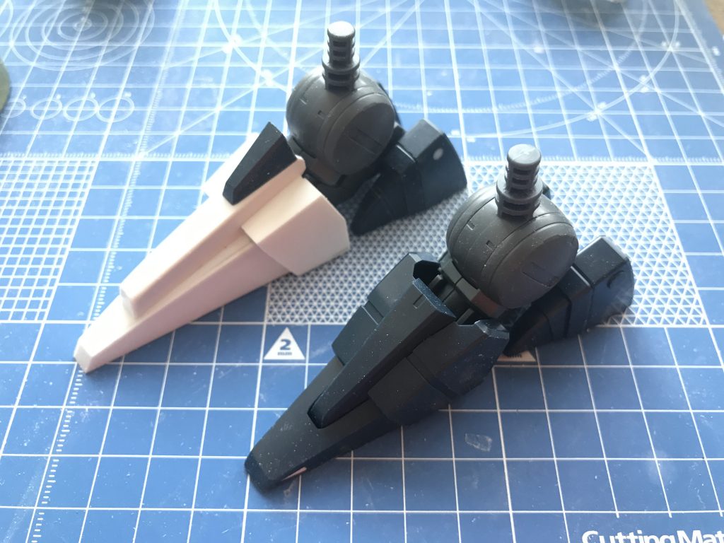 爪先はプラ板でスクラッチして、ガレキ版のMK-Ⅴを意識しました。