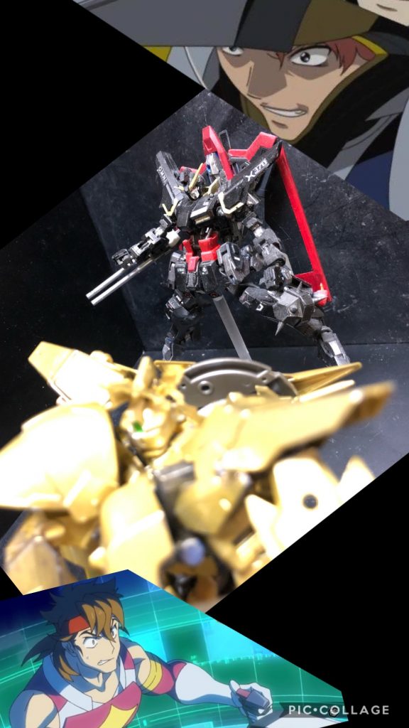 ヒロト「カザミの機体、イージスナイトはガードが硬い。レイダーとの相性は良い筈だ。問題は...。」オルガ「なんだよ、あの小せえの！ちょろちょろ飛び回りやがって！当たらねえじゃねえか！！」シャニ「ウザい....。」カザミ「おい！マズいぜ、ヒロト！コイツらの相手してると核ミサイルが！」クロト「どこ見てんのさ！ダメだよお、キミはボクの相手をしてくれないと。」カザミ「くっそおおー！」ヒロト「ああ。わかってる。」