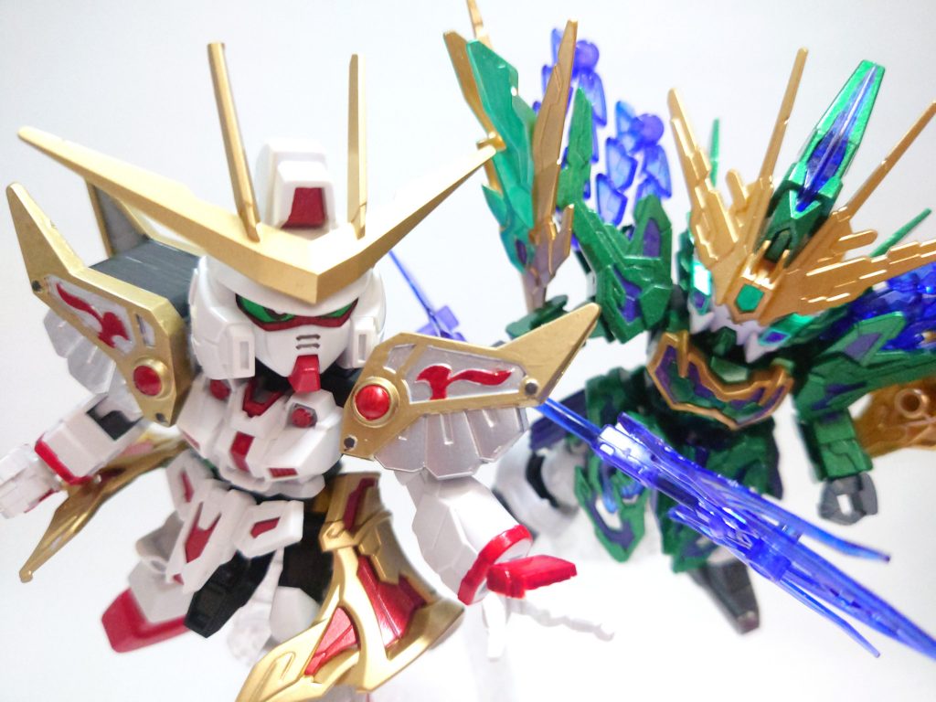 五将軍繋がりで張郃とセットにしてみました。(ここまで来ると于禁も作りたくなりますね・・・)袁譚討伐の後、別働隊として一緒に戦ってたそうです。合肥における李典・張遼とのセット感のイメージが強いのでちょっと変化球で攻めてみました。三国伝の肩パーツ改造に踏み切ったのですが、エポキシパテの仕組みがいまいち飲み込めず苦労しました。結果としては綺麗にハマったのでホッとしています。あわせて今回はガンダムマーカーEXを筆塗りで多めに使ってみました。原点回帰っぽさもあるシンプルなやり方ですが、発色や取り回しがよく今後も使っていきたい塗料です。