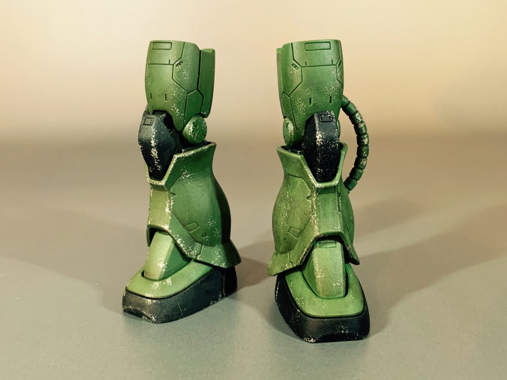 その後、油絵の具でウォッシングしました。