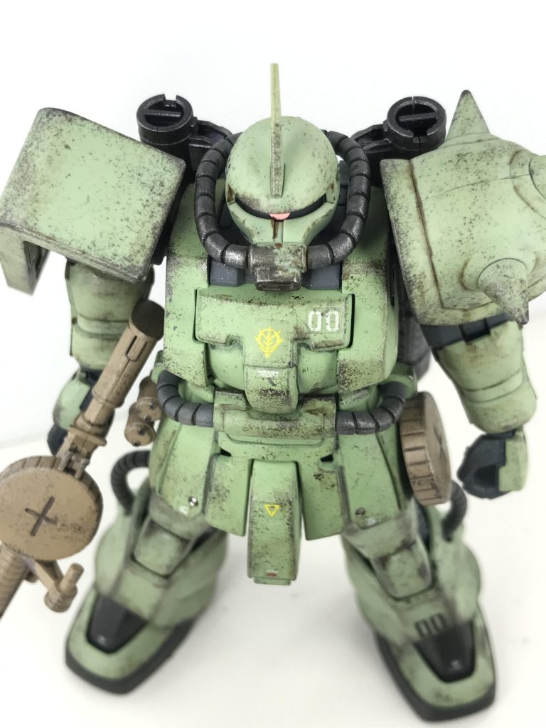 スポンジチッピング後。やりすぎ感はありますが、残党軍はこれくらいじゃないと！(^^)