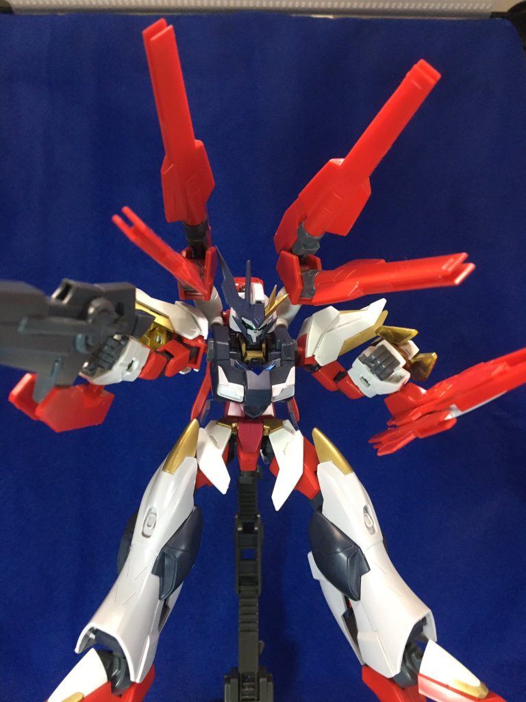 フ:愚か者ぉ!!ガンダムで出来ないことをするのがガンプラなんだよぉ!!私の翼は前を向く!!くらえっ!GNフルバーストォ!!!