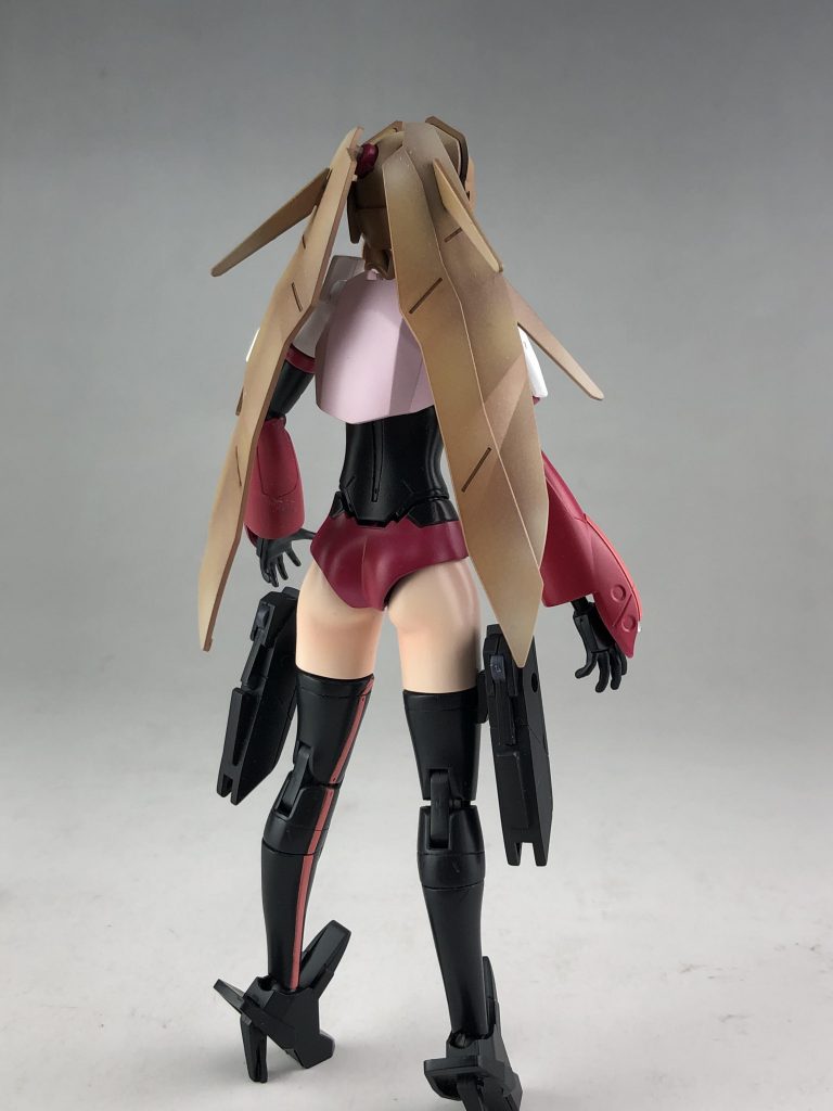 後ろ向きはこんなもんです　お尻はオレンジで🧡シャドウを🧡 