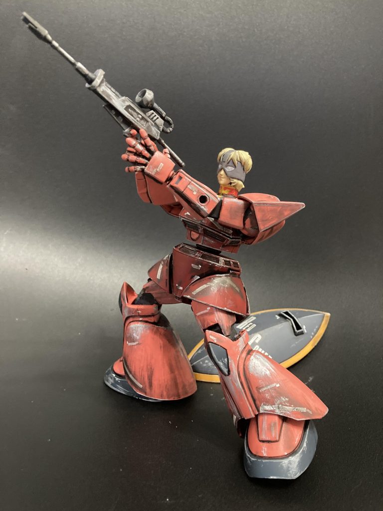 お気づきかもしれませんが着ちゃったシリーズ、旧キットやFG以外、ペプシヘッドの高いクオリティに敬意を払って基本的に無改造、成型色のままです。(手抜きダヨネェww)