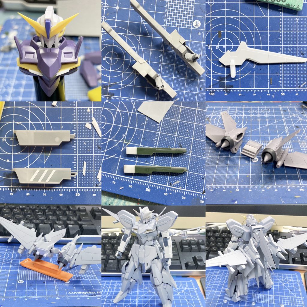 最後に制作過程あれこれ🔧以上です!最後までご覧いただきありがとうございました🙇♂️ガンプラ専用でTwitterもやってますので、よろしければそちらもご覧ください!気軽に絡んでいただけると嬉しいです、よろしくお願いします😊