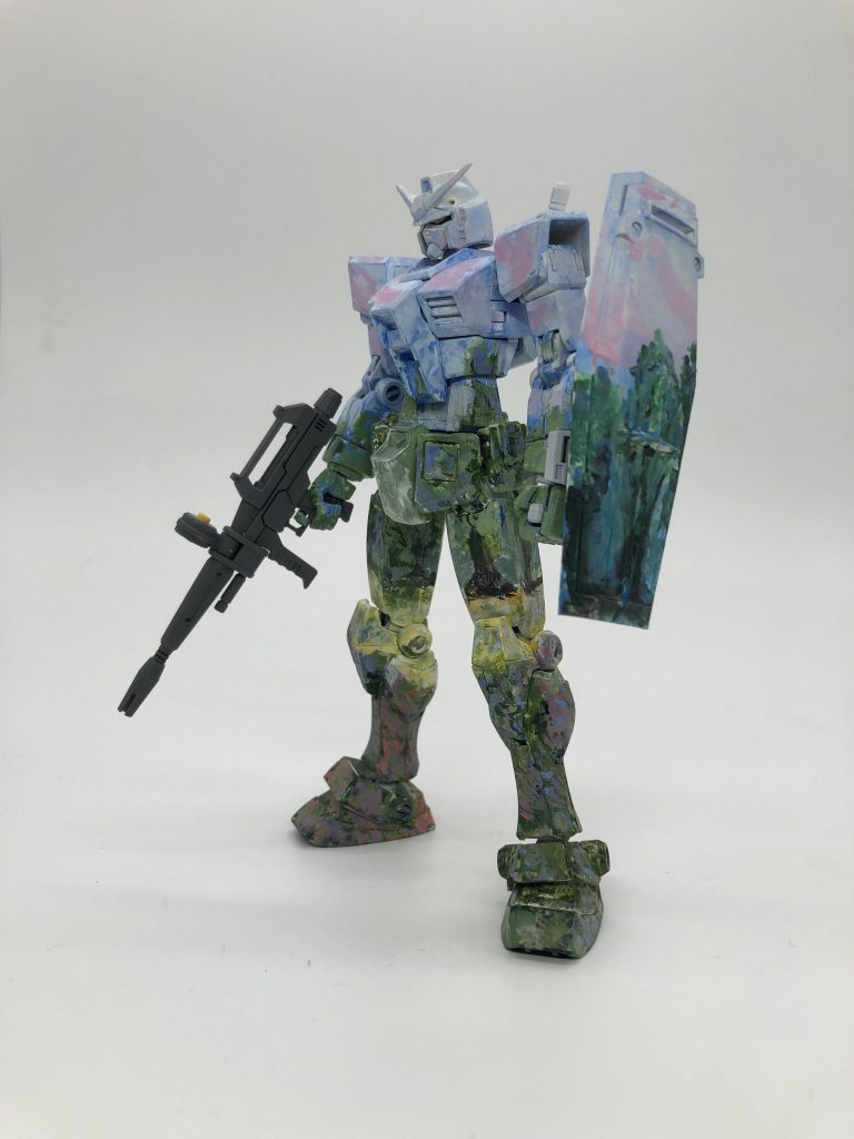 ガンダム、積みわらに立つ！–2枚目/制作者：しょうちゃん