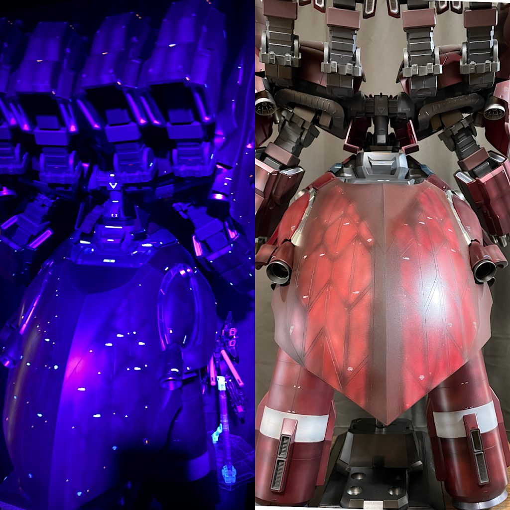 UVライトで各所発光！