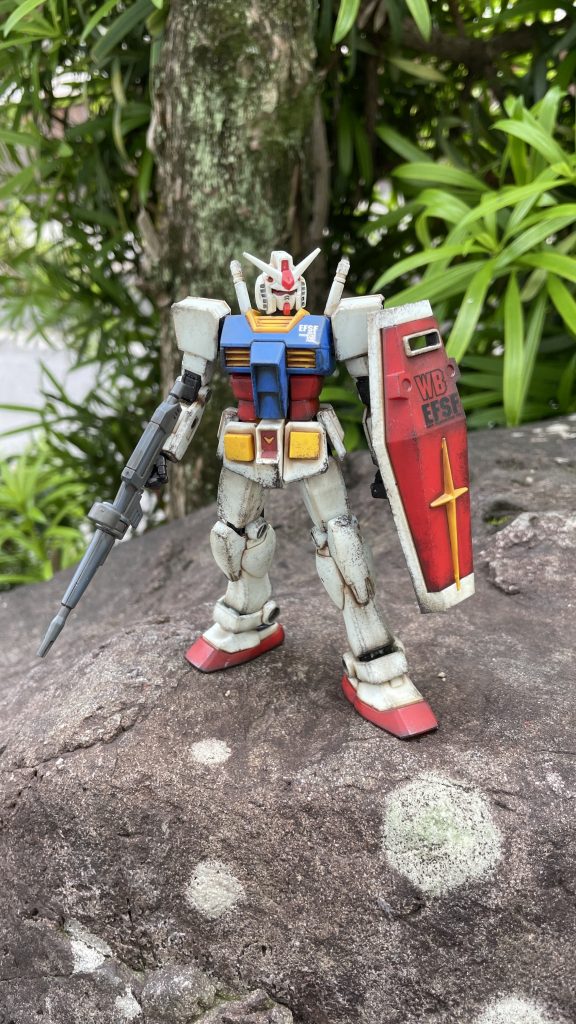 EGガンダムお手軽ウェザリング–2枚目/制作者：ゆうしゃ