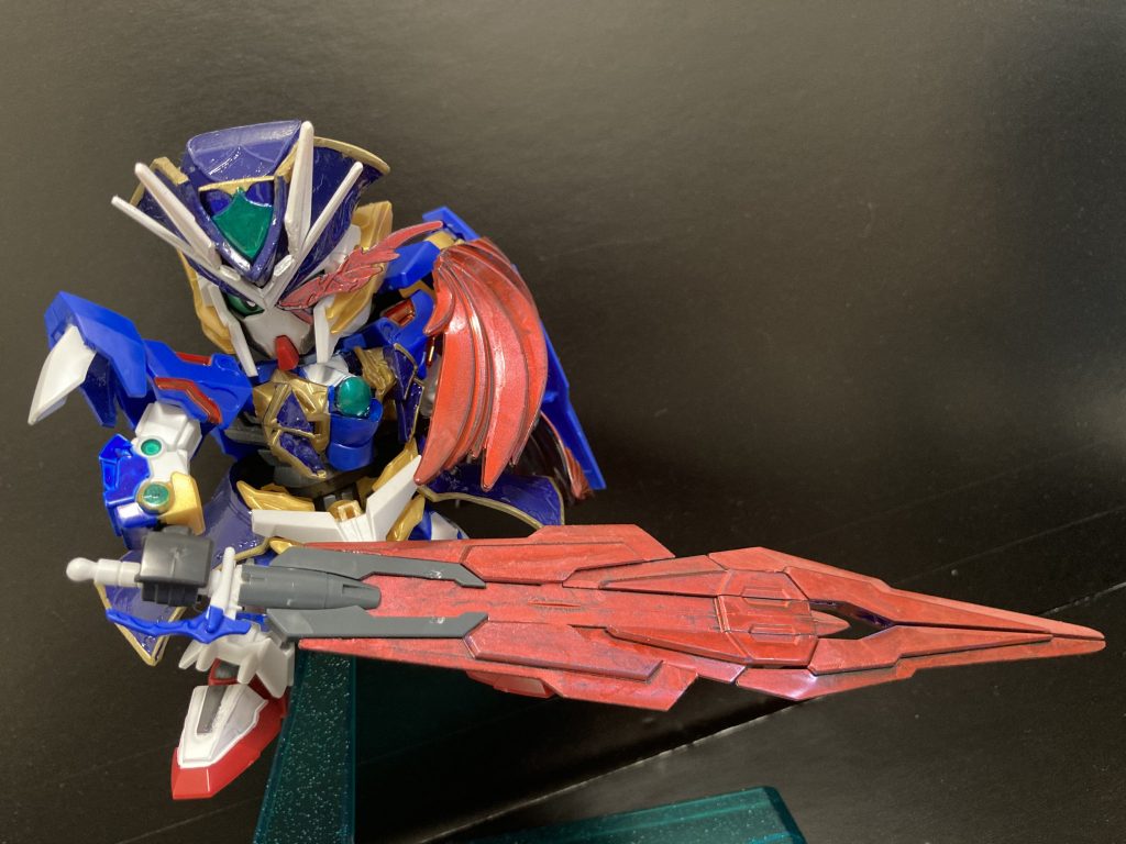 仮面状態発動!トランザム要素を出したくて、仮面状態の武器は赤いバスターソードにしました。