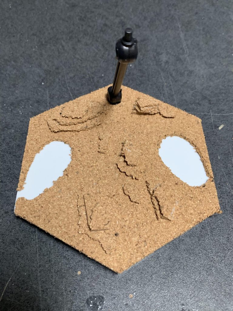 台座の下準備です