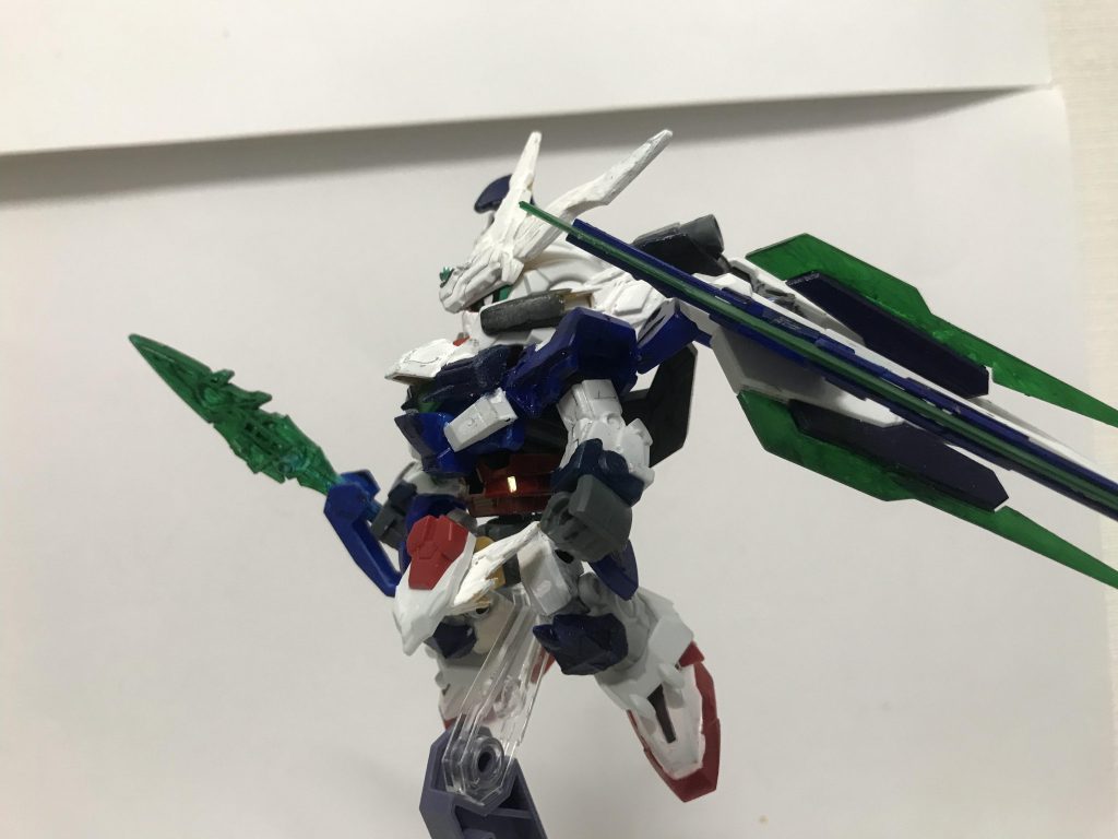 決めポーズ!今回は元キットが完璧すぎていい感じにできたので良かったです!え?なに?バイク?知らない、なにそれ?あ!なんか趙雲ダブルオー無免許らしいですよ!はい!え?ほんとほんと…では!ご観覧頂きありがとうございました!次回予告