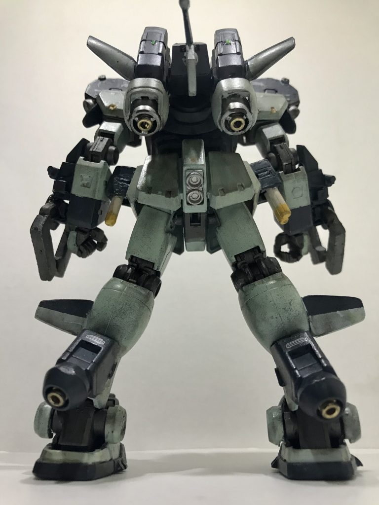 ハイドロジェットユニットも30mmのそれっぽいパーツにオルフェンズパーツ適当に付けて。ジェット口はC.F.マーチン社のボールエンドを使用。←ただのギター弦の留め具ですwこのパーツ、いい仕事してくれました笑