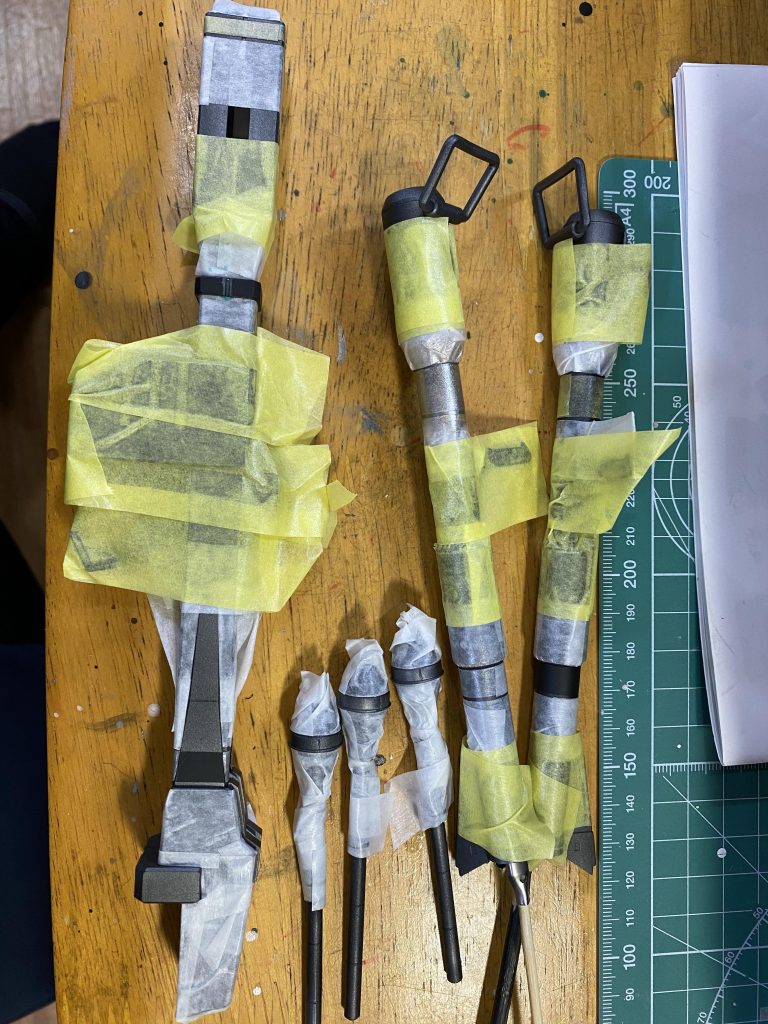 武器もマステで塗り分け、頑張りました^_^