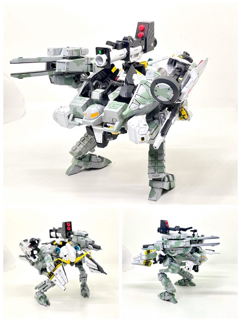 ででん!核(コア)搭載二足歩行SFSメタルコアREXである!宇宙用SFSである89式ベースジャバーを陸戦用に現地改修したものだ。