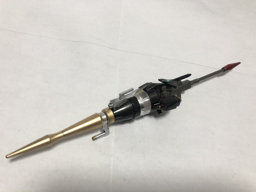 ライテイショットランサー極(キワミ)全体的にゴツくしました　ビームバルカン4門装備　槍自体にバーニアを取り付けることにより突進力、貫通力を強化