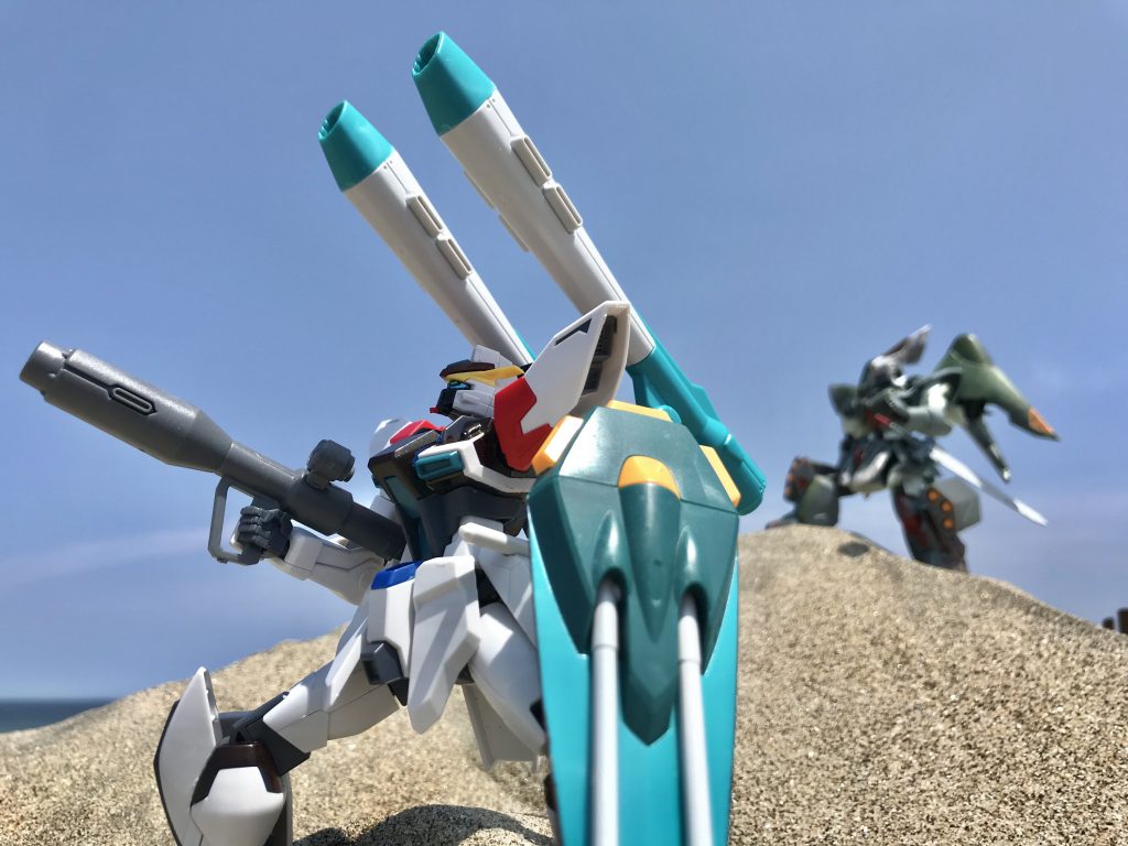 理由は新規開発したフォビドゥン・レイダー・カラミティパック。ストライクガンダムに始まったストライカーパック、例えその技術を使用しても3種のパックは元々異なる機体同士。これら全てを扱える兵士は謂わば3機のMSを実戦レベルで扱える操縦のエキスパートである事が要求される。同じジェットストライカー装備でもダガーLからの機種転換にすら苦戦してるパイロットが大半を占める現状、こんな物が大量に配備されれば宝の持ち腐れどころでは無い。結局、試験用に製造された実機は大西洋連邦が認可した民間警備会社へ売却され開発計画は凍結。その後、軍はアドュカーフ社の製造する大型MAに戦略の主軸を移しMSは次第に大型MAの護衛機や核ミサイル発射用プラットフォーム等のニ線級の立場へと追いやられてしまうのだった。