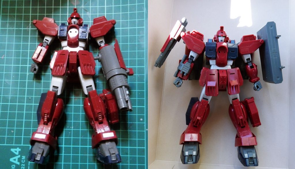 仮組みとの比較