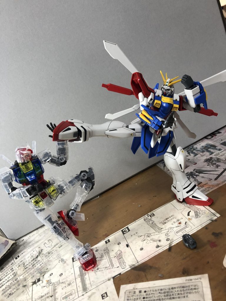 上段蹴りを受け