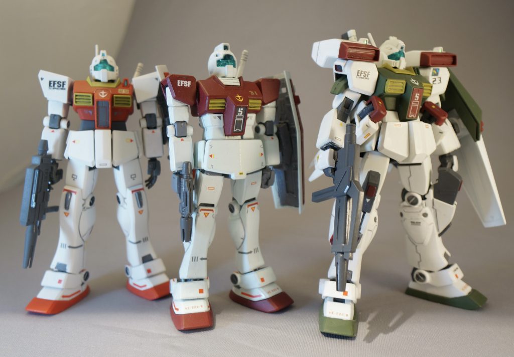 ジム三兄弟、長男次男三男揃い踏みデスGMIIはこちらGMIIIはこちら