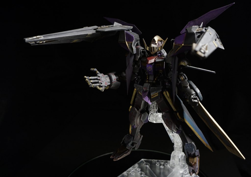 遠距離戦闘モード：ダブルリベイクライフル発射態勢