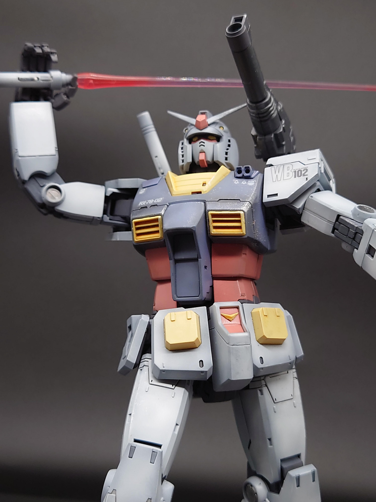 MG RX-78-02 ガンダム GANDAM THE ORIGIN 全塗装｜@kjyun_choroqさんの