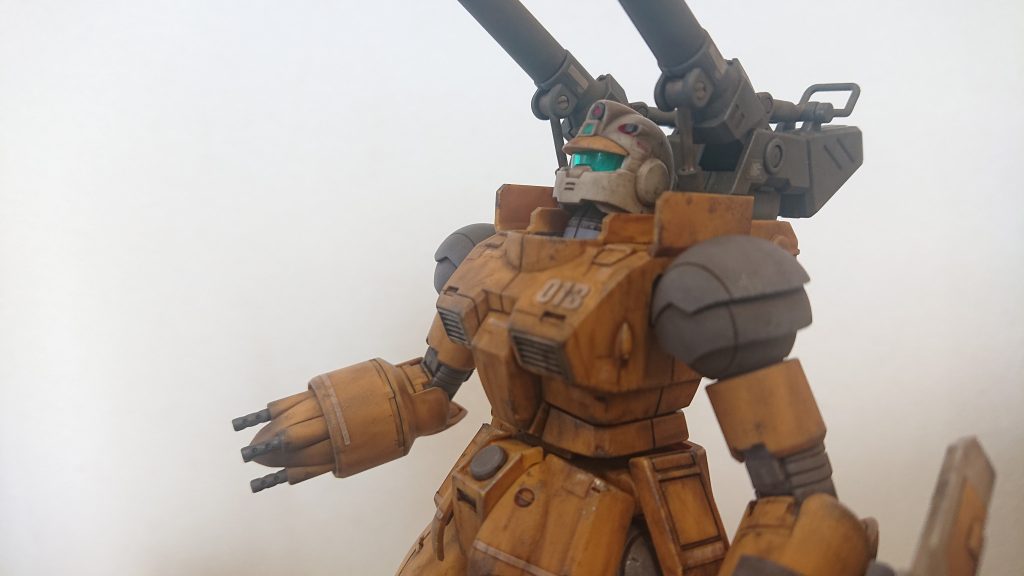 黄色のガンキャノン！ 店頭でこのキットを見かけた時、カラーリングがとてもカッコ良かったので衝動買いしました。