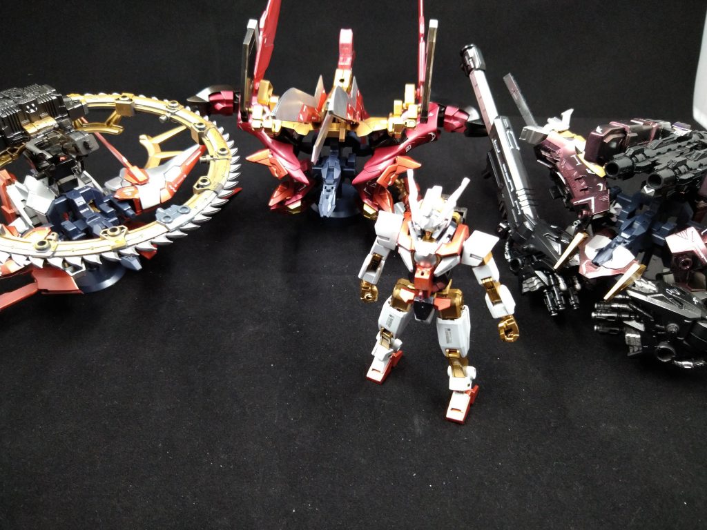 おまけアーマー三種見比べると結構個性が出せたかなと