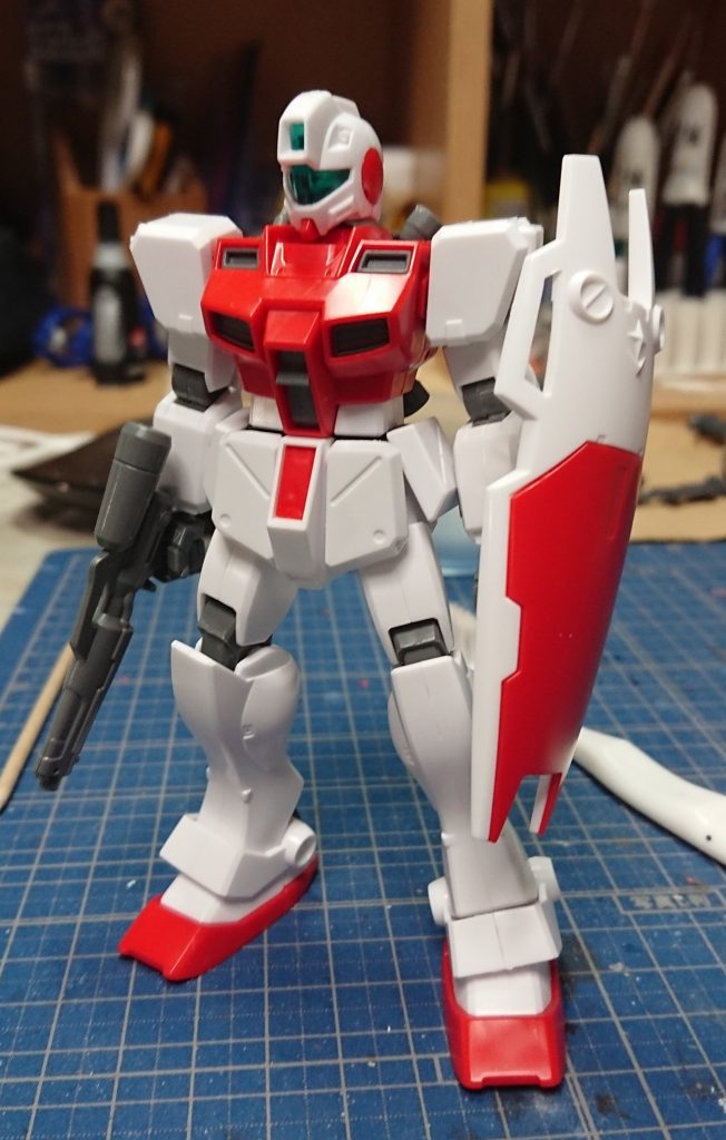 素組み時の状態。