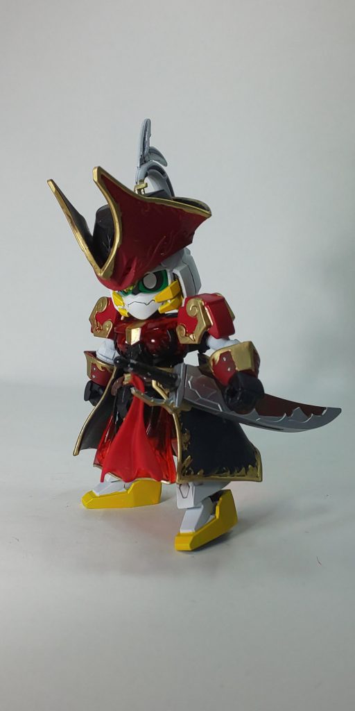 立ち姿。使用キットは大喬アルテミー／小喬GNアーチャーをメインにベンジャミンV2の海賊っぽいパーツ主に帽子とかをミキシングしました。