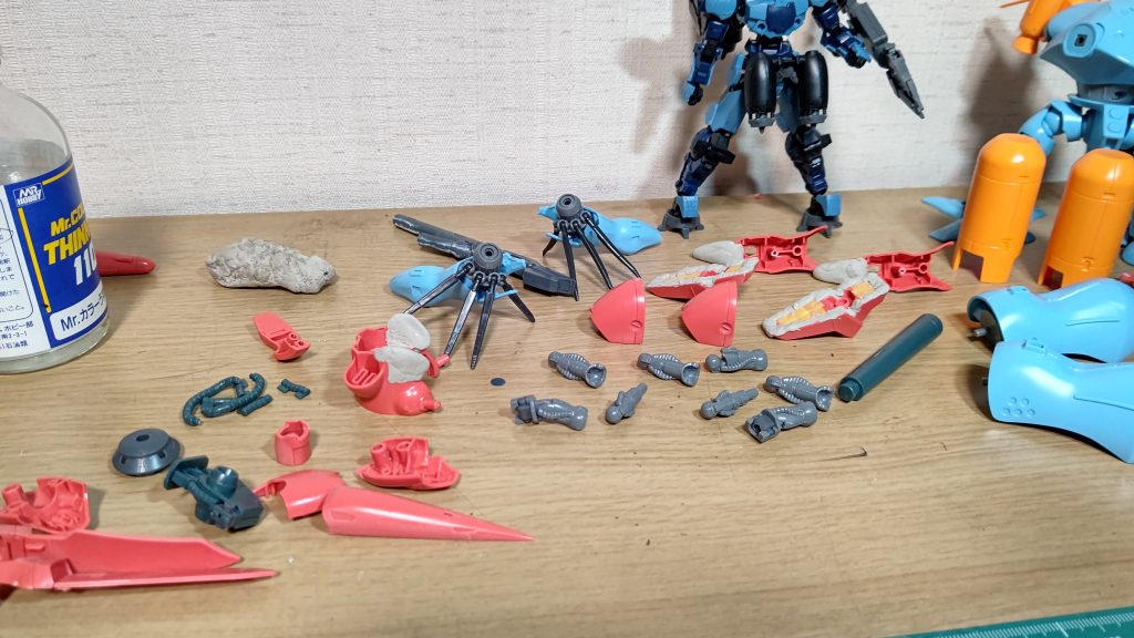 今回は肉抜き埋めもがんばりました。