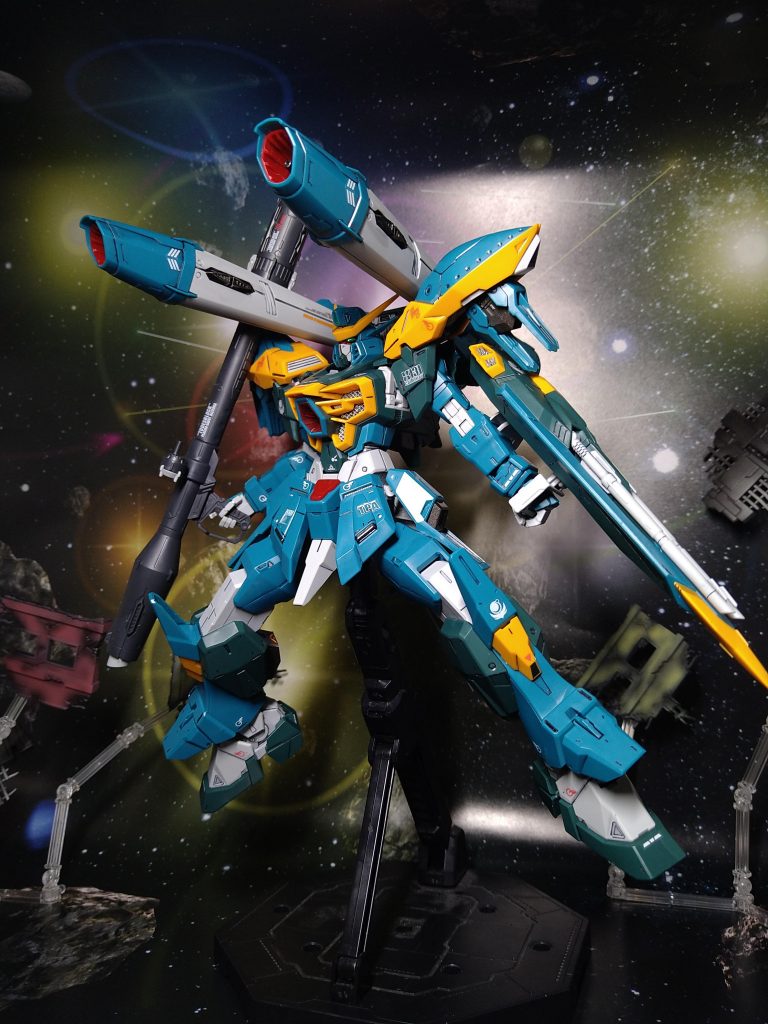 ２連装高エネルギー長射程ビーム砲射撃体勢