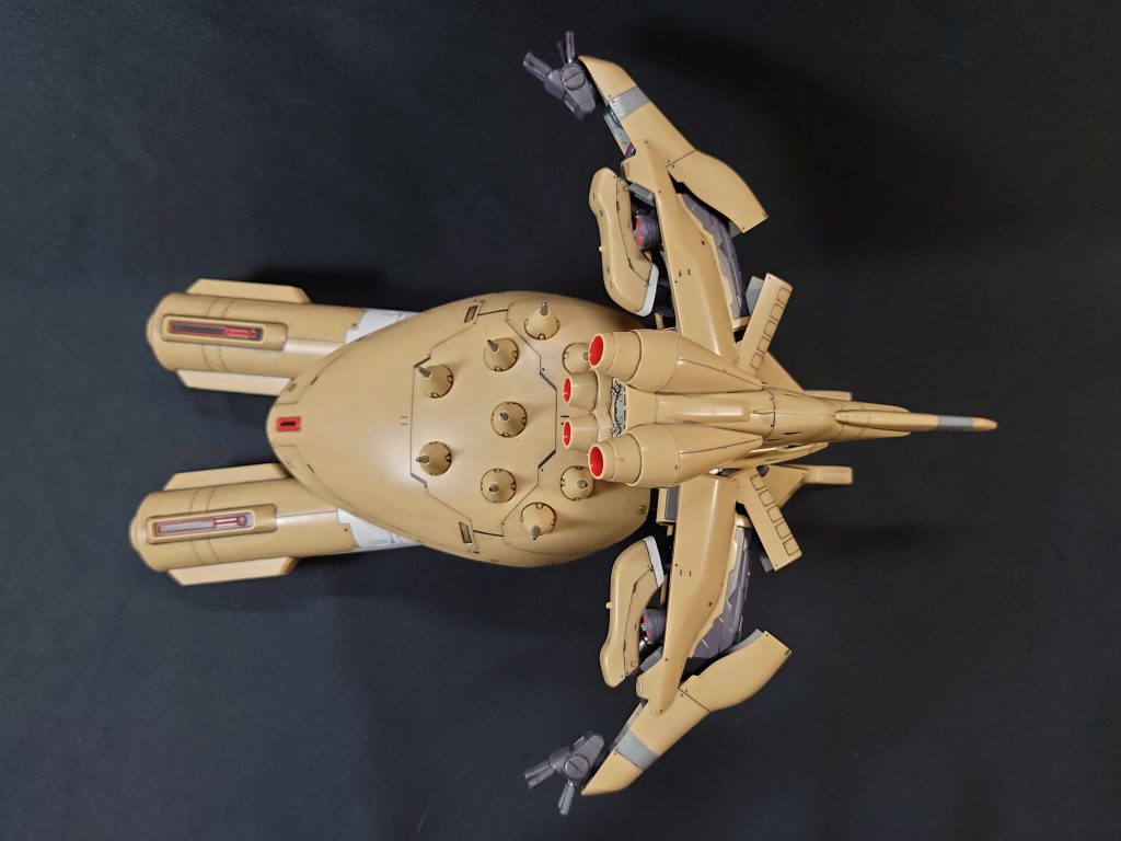 α-アジールのキットは旧作やSDではありますが、このキットほどディティールが良くはないです。今回は過去作を掘り出して、ディティール追加、部分塗装をしました。