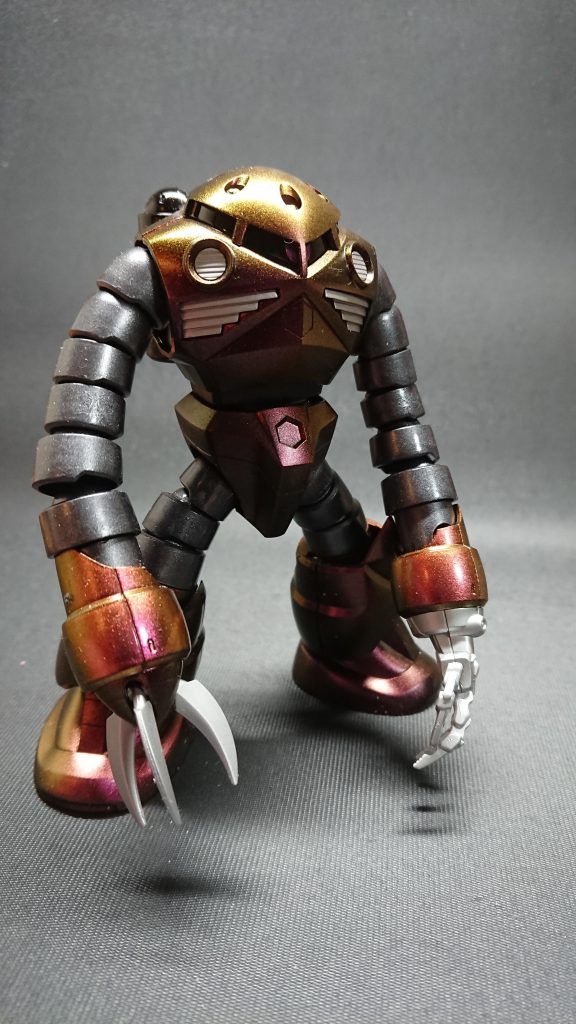 ズゴックを100均のミラーパウダーで全塗装–2枚目/制作者：takatosi