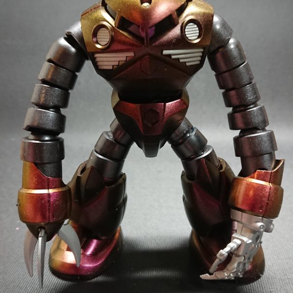 ズゴックを100均のミラーパウダーで全塗装