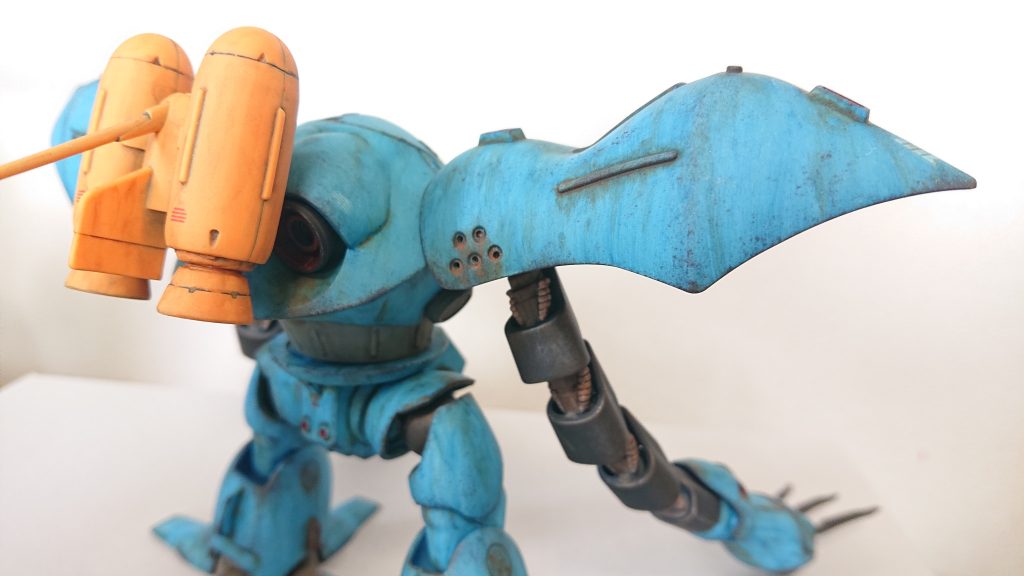 バックパックのオレンジがコントラストになっていい感じです。