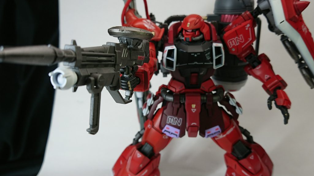 最後にビーム突撃銃を構えて。最後まで見て頂いてありがとうございます。