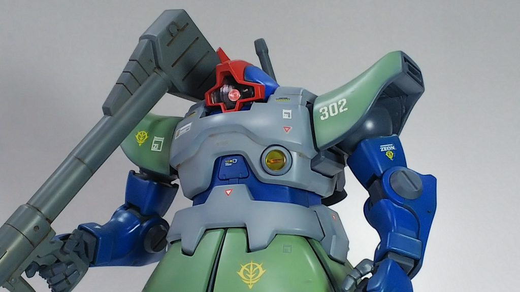 自分の中でのブレードアンテナへの拘りは小熊しもん氏製作のシャア専用リックドムに準じています。 