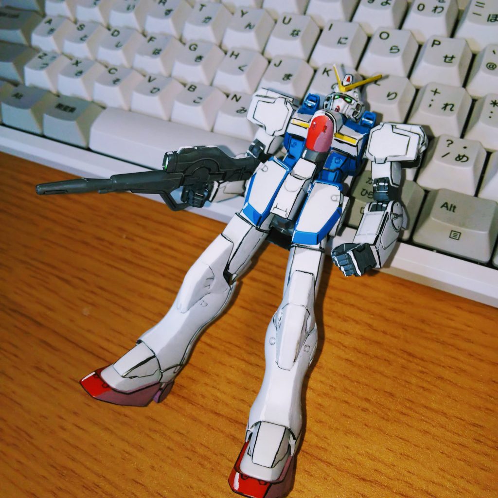 これではアニメ風に見えない・・・。