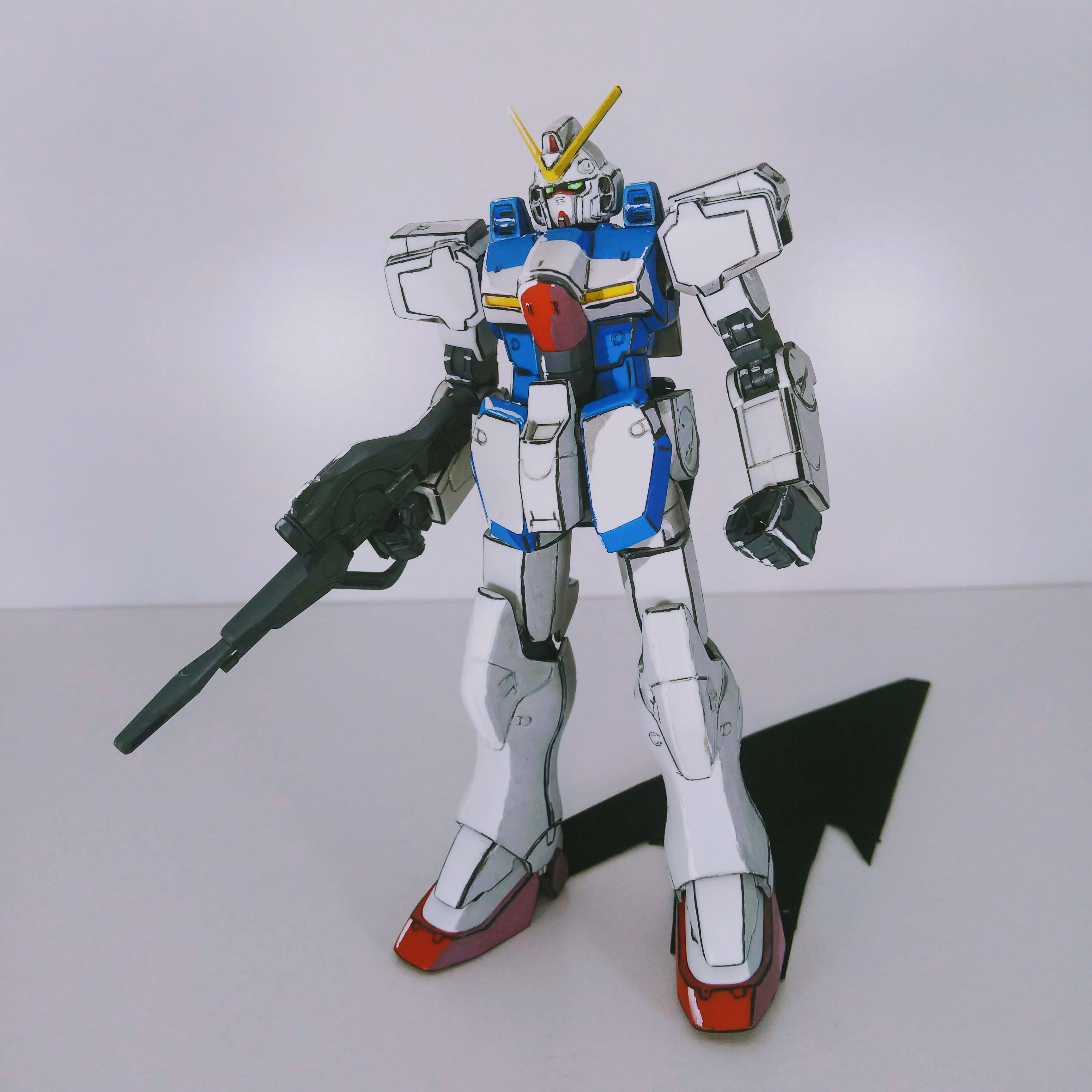 イラスト風模型 Hguc Vガンダム Tktさんのガンプラ作品 Gunsta ガンスタ