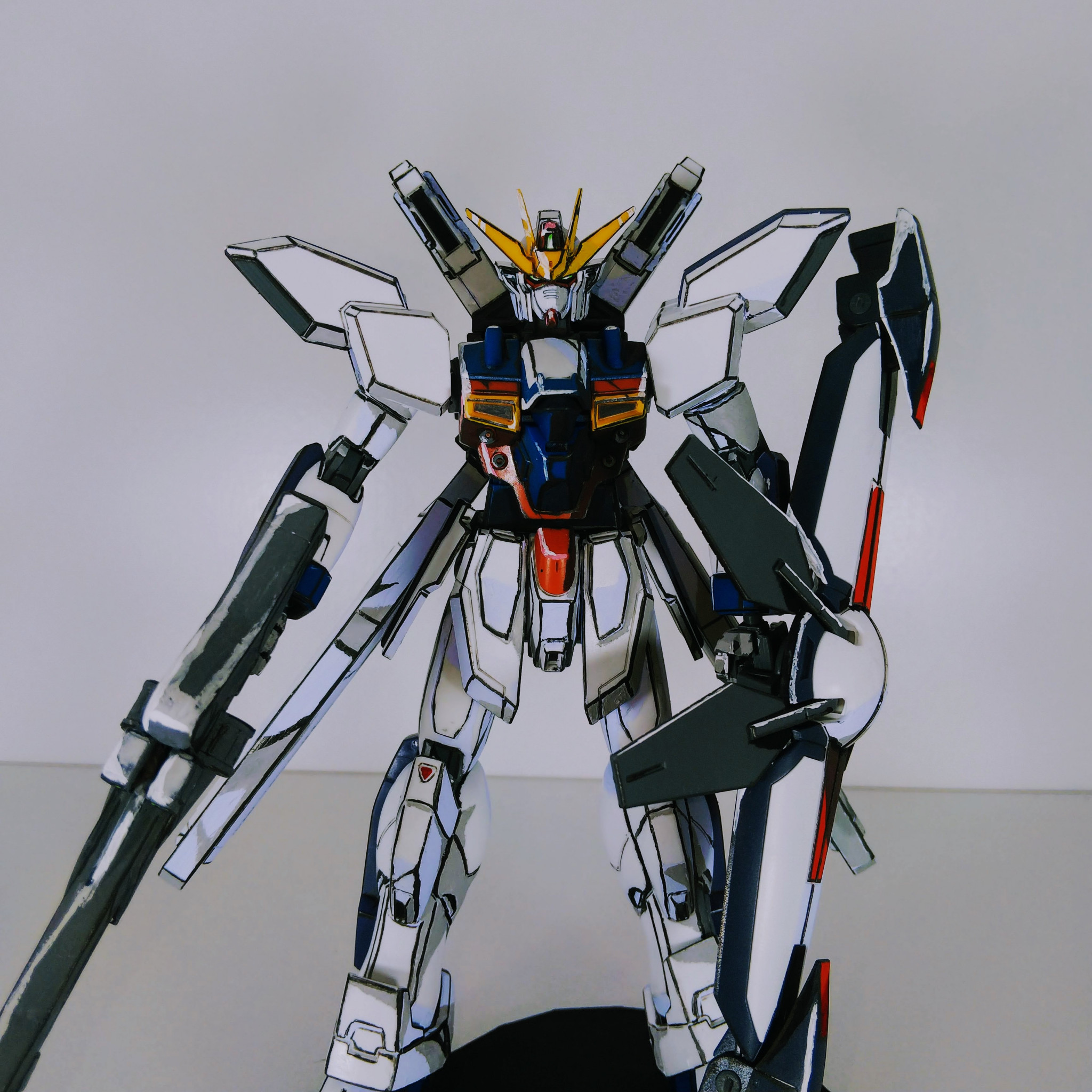 イラスト風模型】HGAW ガンダムXディバイダー｜tktさんのガンプラ作品 