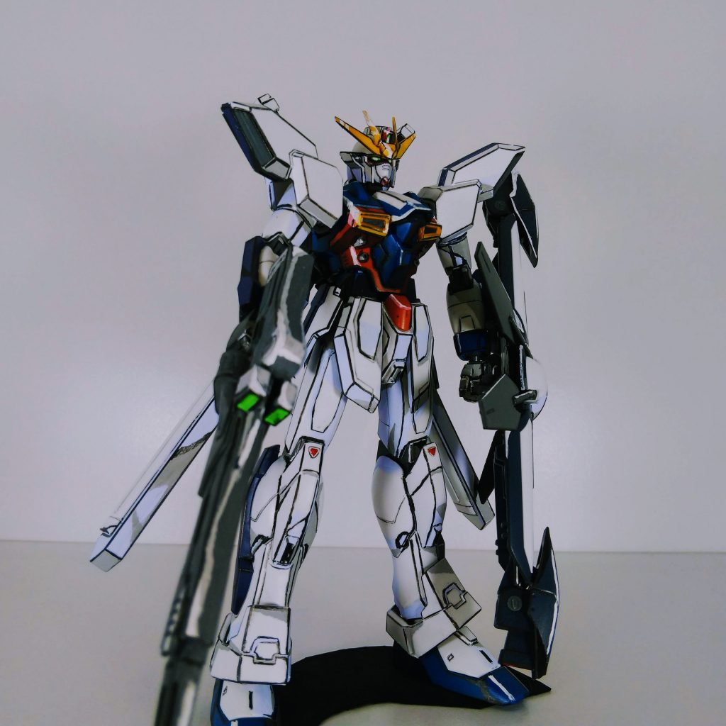 【イラスト風模型】HGAW　ガンダムXディバイダー–3枚目/制作者：tkt