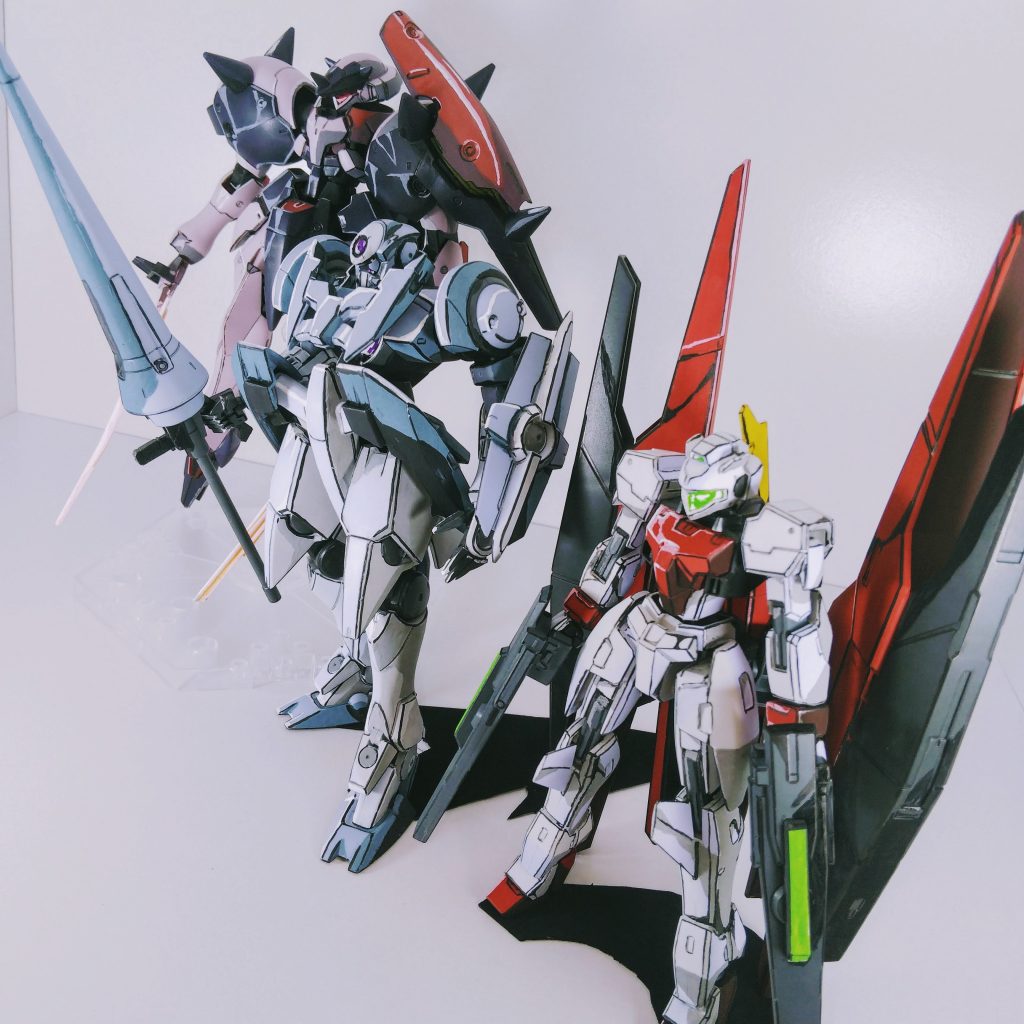 この中でも、やはりGNアーチャーが一番上手く塗れたと思います。