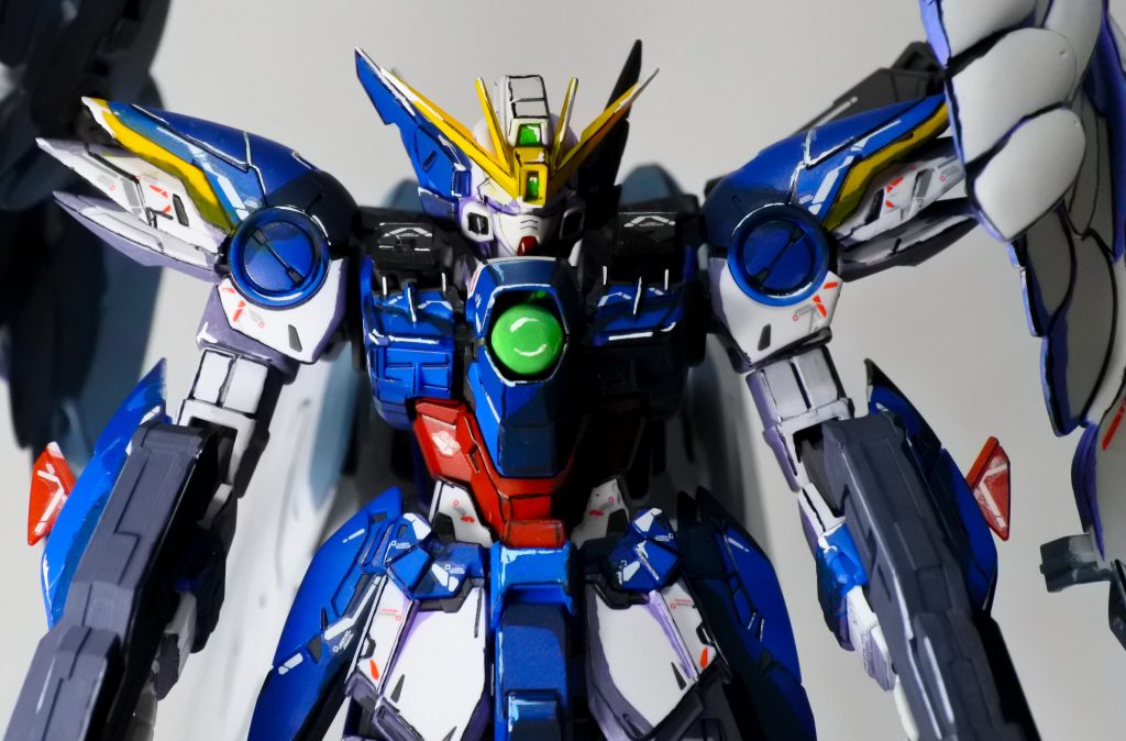 イラスト風塗装　MG ウイングガンダムゼロEW Ver.Ka–5枚目/制作者：TRKT001